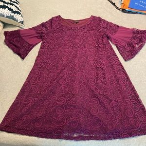 Lane Bryant fuchsia lace dress 18/20